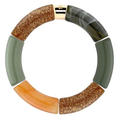 Bracelet Pipoca Verde-ouro