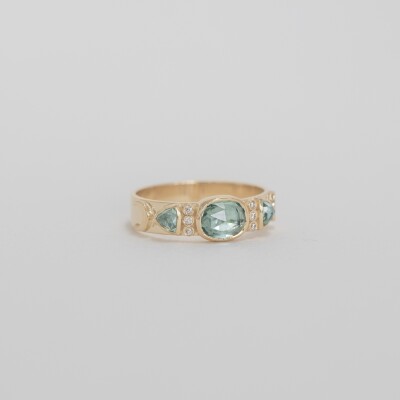 Bague Organic Totem Tourmaline Diamants