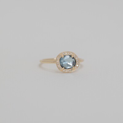 Bague Stella Aquamarine et Diamants