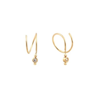 Boucles d'oreilles spirales éclats