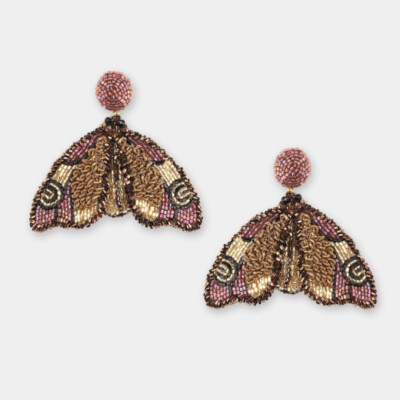 Boucles d'oreilles Moth Bronze