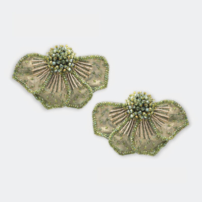 Boucles d'oreilles Peonie S Khaki