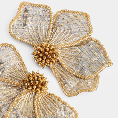 Boucles d'oreilles Peonie S Gold