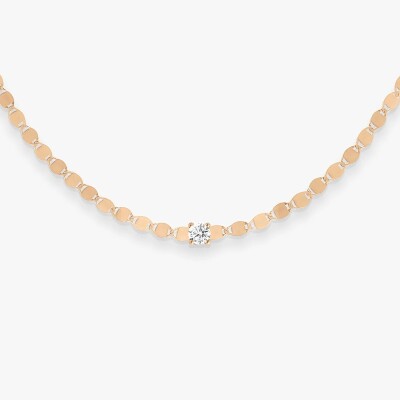 Collier Skin Tattoo or rose diamant