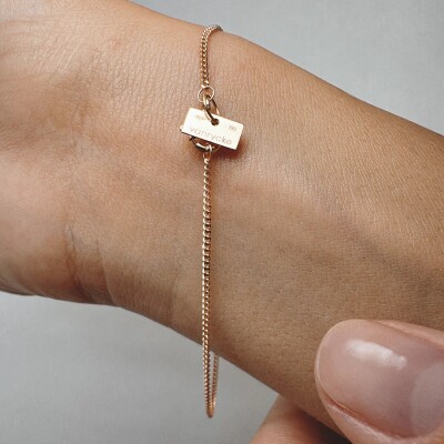 Bracelet Le fil de la vie Or rose