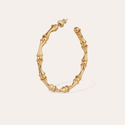 Boucles d'oreilles créoles Bambou dorées