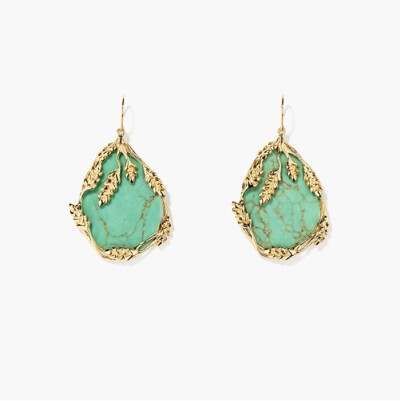Boucles d'oreilles Françoise Turquoises