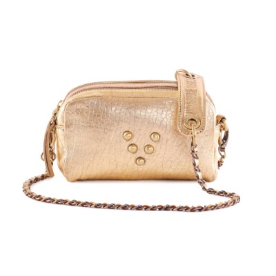 MAKE-ME-UP MINI - Bandoulière Chaîne et Cuir Or