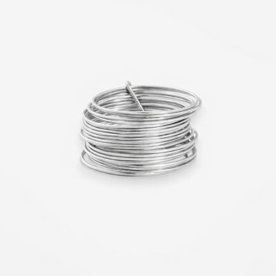 Bague Margherita 21 anneaux Or Gris