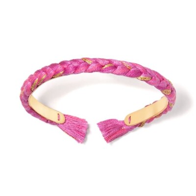 Bracelet Copacabana fin rose fluo