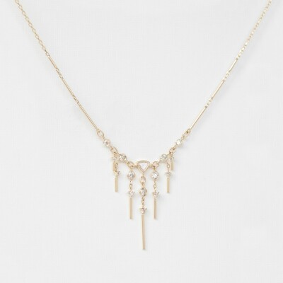 Collier triangle et diamants pendants « Créateur de rêves »