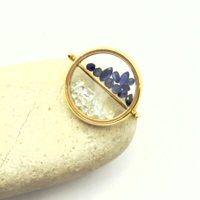 Bague Chivor Saphirs et Topazes Bleues