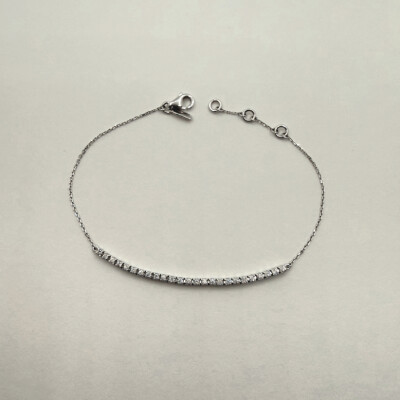 Rivière de diamants Or Gris