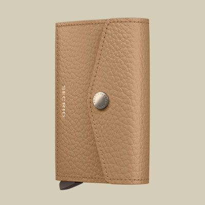 Enveloppe wallet pebble Cappuccino