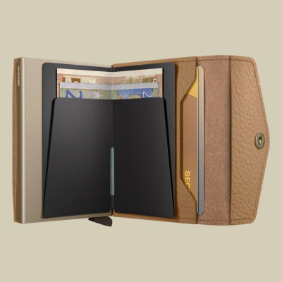 Enveloppe wallet pebble Cappuccino