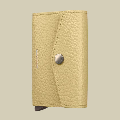 Enveloppe wallet pebble Yellow