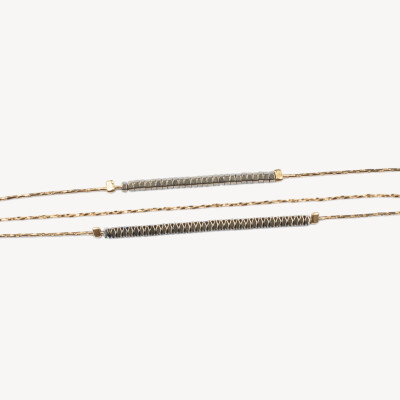 Bracelet 3 rangs WILD argente