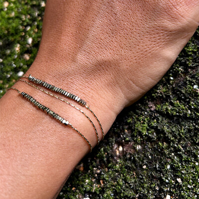 Bracelet 3 rangs WILD argente
