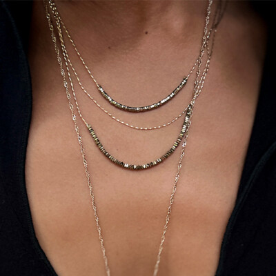 Collier 3 rangs WILD Argenté