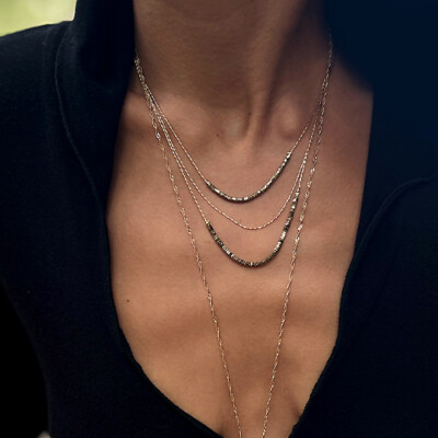 Collier 3 rangs WILD Argenté