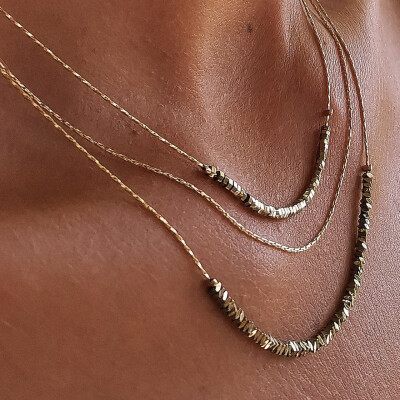 Collier 3 rangs WILD Argenté