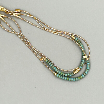 BASIC Bracelet 3 rangs Turquoise