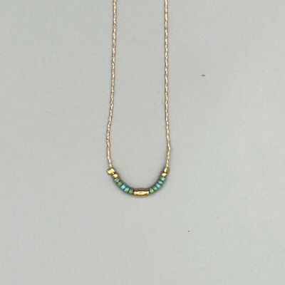 BASIC Collier ras de cou Turquoise