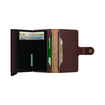 Miniwallet Veg Espresso Brown
