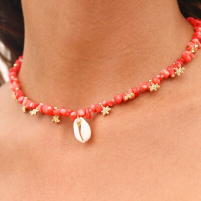 Collier Papouasy Corail