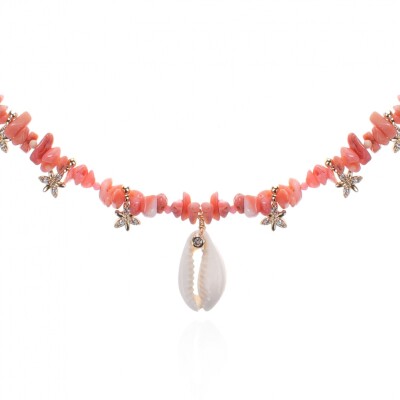 Collier Papouasy Corail