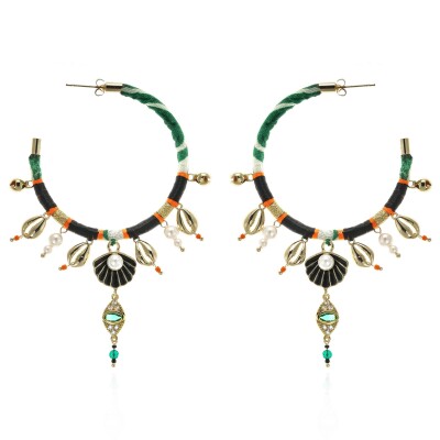 Boucles d'oreilles Payott Emeraude