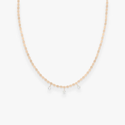 Collier Skin Tattoo M 3 diamants