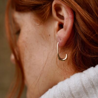 Boucles d'oreilles en plaqué or 