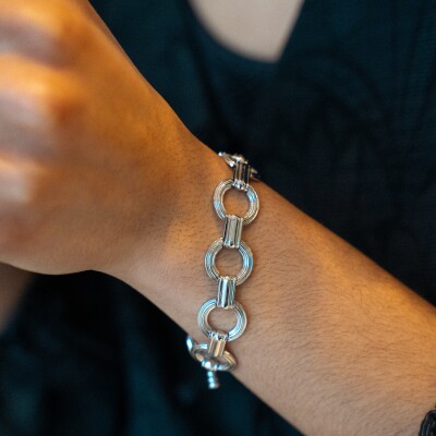 Bracelet Agatha Argent en argent rhodié
