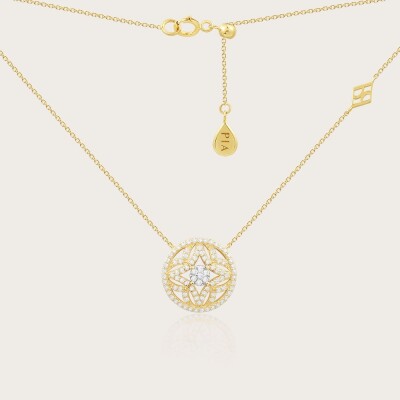 Collier or 750/1000 et diamants