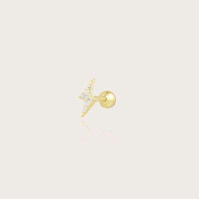 Piercing cartilage or 375/1000 et oxydes de zirconium