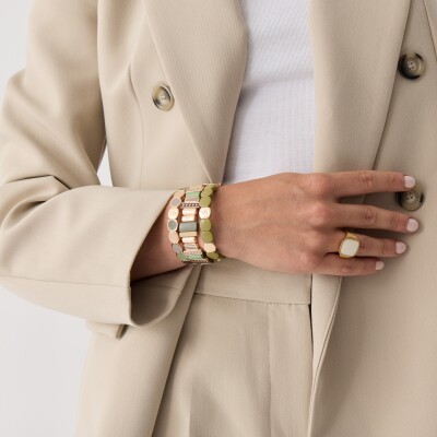 Bracelet Simone à Bordeaux Design Passy en métal doré émaillé
