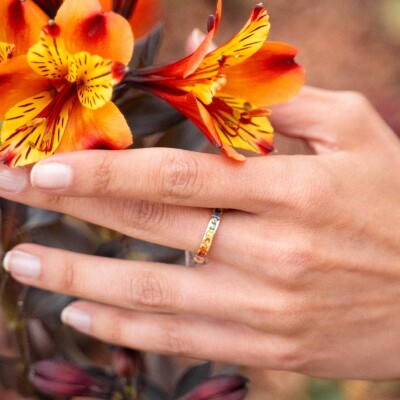 Bague Gringoire Joaillerie en or jaune et saphirs