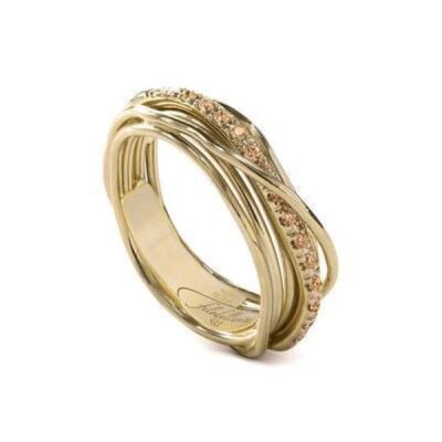 Bague 7 fils Diamants bruns