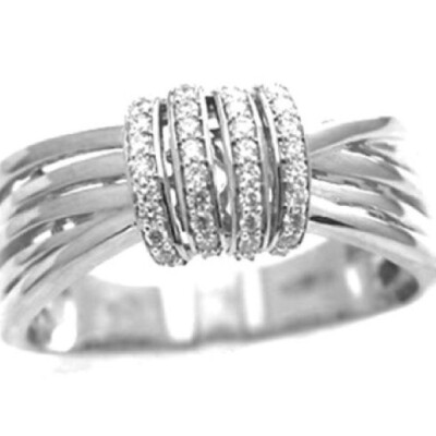 Bague or blanc Diamants