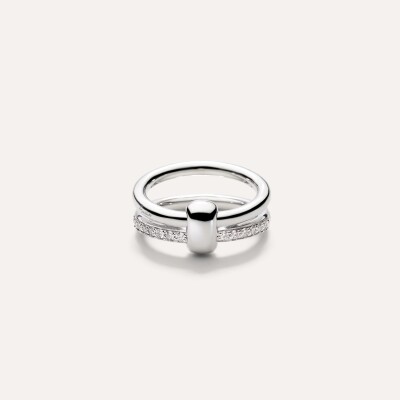 Bague Pomellato Iconica en or blanc et diamants