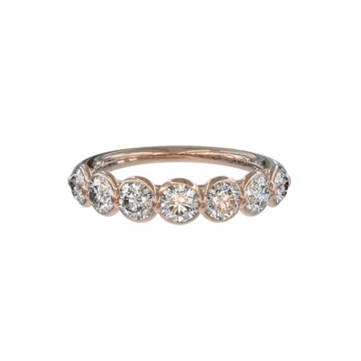 Alliance Or blanc et diamant