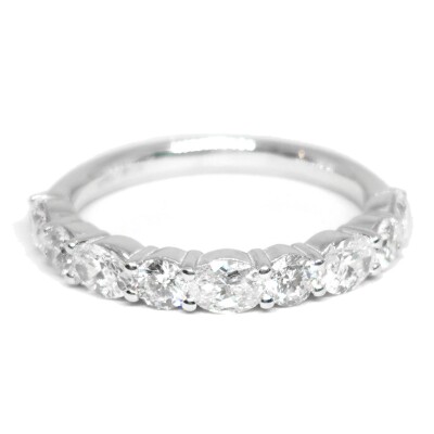 Alliance Or blanc demi tour