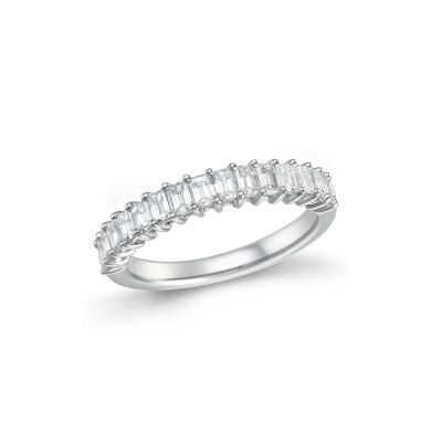 Alliance en or blanc et diamants de 0,75ct
