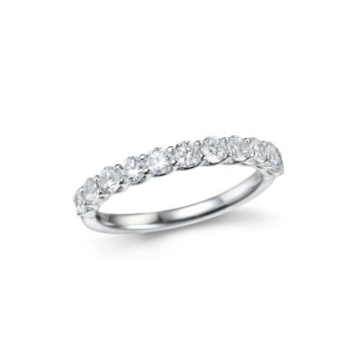 Alliance en or blanc et diamants de 1,00ct