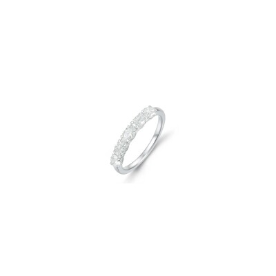 Alliance or blanc et diamants de 1,00ct