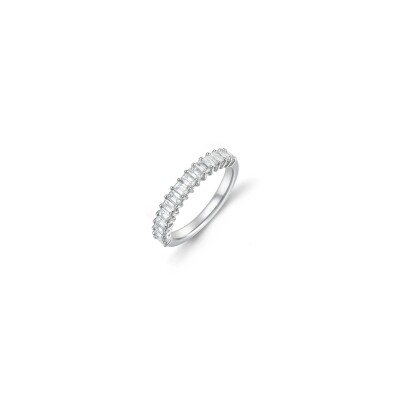 Alliance en or blanc et diamants de 0,75ct