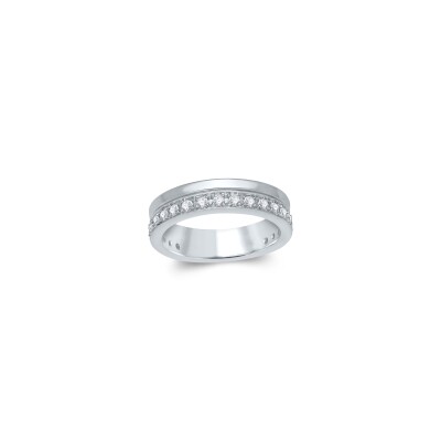 Alliance or blanc et diamants 0,42ct