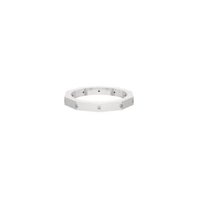 Alliance en or blanc et diamants 0,10ct