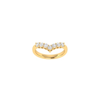 Alliance en or blanc et diamants 0,46ct